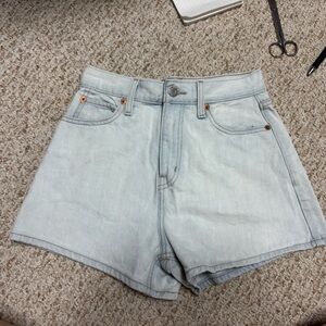 Light Blue Levi Denim Women's Shorts size 24